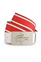 Men's Web Belt With Leather Tip And Tab