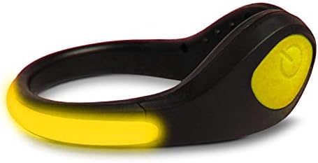 EMDIO Super Bright Reflectors for Running Shoe Lights - Flashing LED Reflective Gear for Runners, Joggers, Bikers, Night Safety Light (Yellow Light)