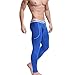 ZIHAN Men's Bamboo Fiber Low Rise Skinny Leggings Pants Medium Blue