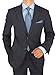 Bianco B Men's Suit New Two Button Trim Fit Suit Side Vent Jacket 2 Piece Stripe