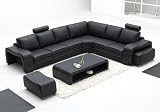 Mateo Leather Sectional Sofa Set
