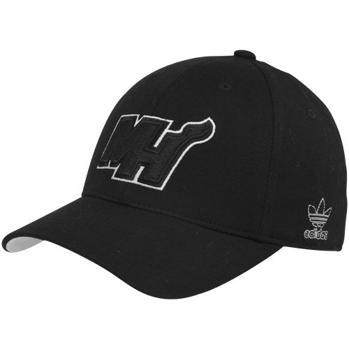NBA Men's Miami Heat Black Structured Flex - Tt57Z, Small/Medium