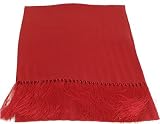 Bruno Piattelli Mens Red Italian Silk Tuxedo Scarf Scarves