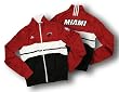 Miami Heat NBA Womens Track Jacket, Cropped, Front Zip