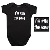 Baby-Says Bodysuit - I'm With The Band, 0-3 months