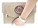 Canal Collection Multi Purpose Soft Foldable PVC Cross Body Clutch with Emblem