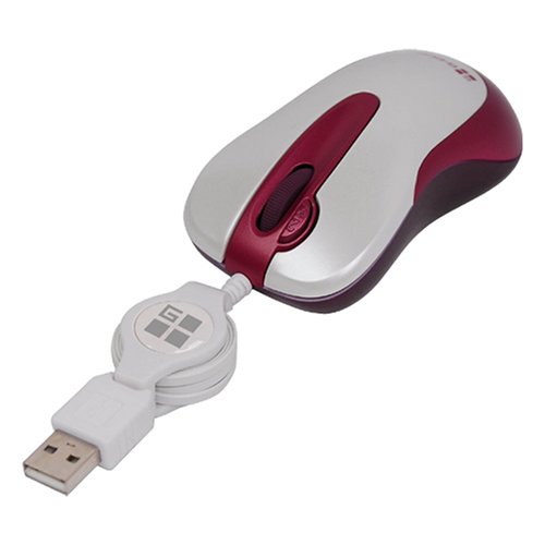 Travel Tini Retractable Travel Mouse - Berry Tini