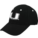 Zephyr Miami Hurricanes Black Silver Lining Fitted Hat