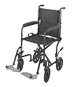 Cosco Ability Care Steel Transfer Chair, 19 Inch, Black