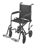 Cosco Ability Care Steel Transfer Chair, 17 Inch, Black