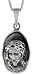 Sterling Silver Jesus Head Charm, 1 3/8 (35mm) Tall.