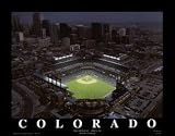 Small Coors Field Colorado Rockies Aerial Unframed Print