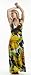 72921XR-O-3X Curve Appeal Halter Top Maxi Dress / Coverup with Bra Pad in Silky 'ITY' Floral Fabric. Color: Orange Size:3X