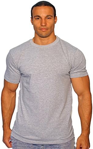 Quality Plain T-Shirts Bulk 6 Pack Screen Printing Heat Transfer Designer Print (XL, Gray)