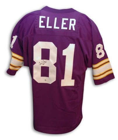 Carl Eller Minnesota Vikings Autographed Throwback Purple Jersey