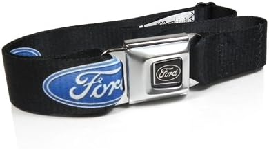 Ford Oval Logo Auto Seatbelt Buckle Black Belt