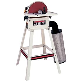 JET 708432K JDS-12DC 12-Inch 1 Horsepower Open Stand Disc Sander with Dust Canister, 115/230-Volt 1 Phase