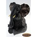 Naturecraft Realistic Grey Elephant Crying With Tear Ornament