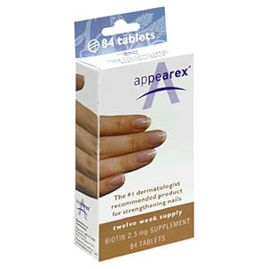Appearex Biotin Tablets 2.5 mg 84-Count Box