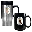 USC Trojans NCAA Stainless Travel Mug And Ceramic Mug Set USC Trojans NCAA Stainless Travel Mug And Ceramic Mug Set
