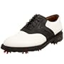 Callaway Men's XTT Chev Tour Saddle-Wide Golf Shoe,White/Black,12 W US