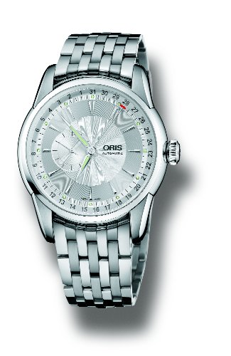 Oris Men's 4051MB Artelier Silver Dial Stainless Steel Bracelet Watch