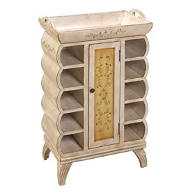 Hillsdale Summer Floral Tray and Wine Rack by Hillsdale