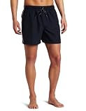 Calvin Klein Mens Logo Tape Drawstring Swim Short