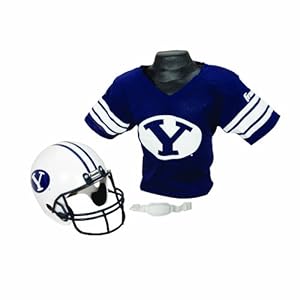 Franklin Sports NCAA Brigham Young Cougars Helmet and Jersey Set