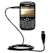 Classic Straight USB Cable for the Blackberry Curve 8520 with Power Hot Sync and Charge capabilities - uses Gomadic TipExchange Technology