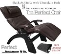 Perfect Chair in Chocolate Leather on Black Ash Base