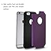 iPhone 6 Case, iPhone 6s Cases,Lookly Premium Extra Slim Hybrid Shockproof Case,Protective Case Cover for iPhone 6/iPhone 6s (4.7 inch Screen) with Screen Protector (Black+Purple)