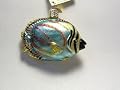 Old World Christmas Ornament Butterfly Fish Blue