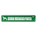 pointer26  - GERMAN WIREHAIRED POINTER ST STREET SIGN DOG
