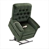 GL-358M Heritage Collection Medium Lift Chair with Button Back - Quick Ship Fabric: Wheat