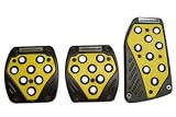 Black Rim Yellow Inner Plates 3pc Manual (A) Racing Pedals