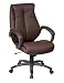 Office Star Executive Wine Eco Leather Chair with Locking Tilt control and Titanium Base