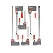 Bessey UNIK-6S 6-Piece Multi-Purpose Parallel UniKlamp Set