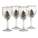 Spode Christmas Tree Wine Goblets, Set of 4