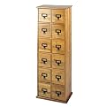 Library Style Media Rack - Oak