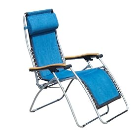 Faulkner Standard Recliner Blue Jeans Padded with Wood Arms
