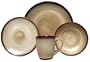 Sango Nova Brown 16-Piece Dinnerware Set, Service for 4