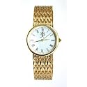 Reflex - RB-01G - Montre Homme - Quartz analogique - Bracelet Couleur Or - Ecran Blanc - Fermeture fantaisie