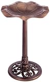 Gardman BA01282 Lily Bird Bath Antique Copper