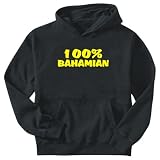 Sweatshirt Black  100% Bahamian  Bahamas Country