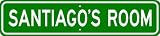 SANTIAGO ROOM SIGN - Personalized Gift Boy or Girl, Aluminum