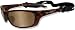 Apparel : Wiley-X P-17 NP WileyX Flash Bronze Brown Sunglasses Gloss Demi Frame