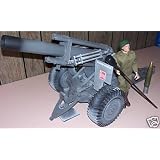 12 GI Joe WWII Korean War 155-mm HOWITZER CANNON 1:6 Scale (2000 hasbro) by G. I. Joe