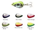 ACME K.O. Wobbler Spoons Size: 1/2 oz. (670); Color: Nickel/Flo. Orange Stripe (NFS)