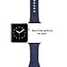 top4cus Apple Watch Band-Soft Silicone Replacement Sport Strap Iwatch Band-Medium/Large-Midnight Blue